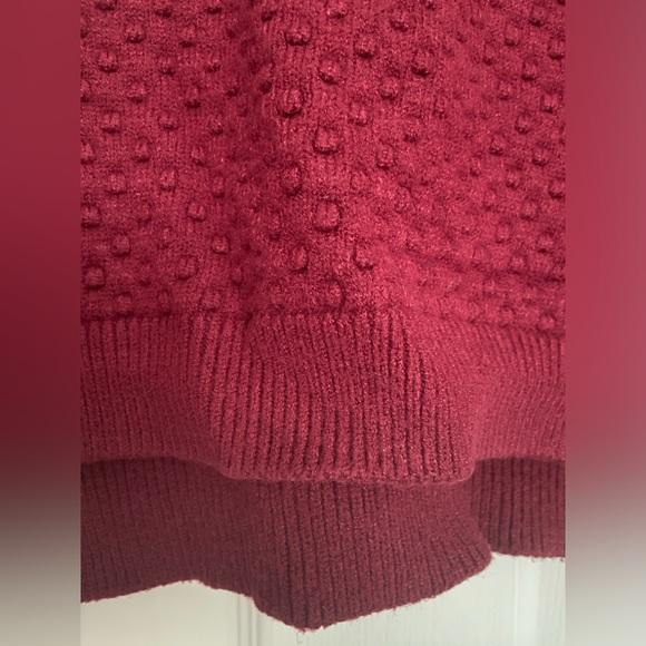 ModCloth Burgundy sweater size S - Picture 4 of 6